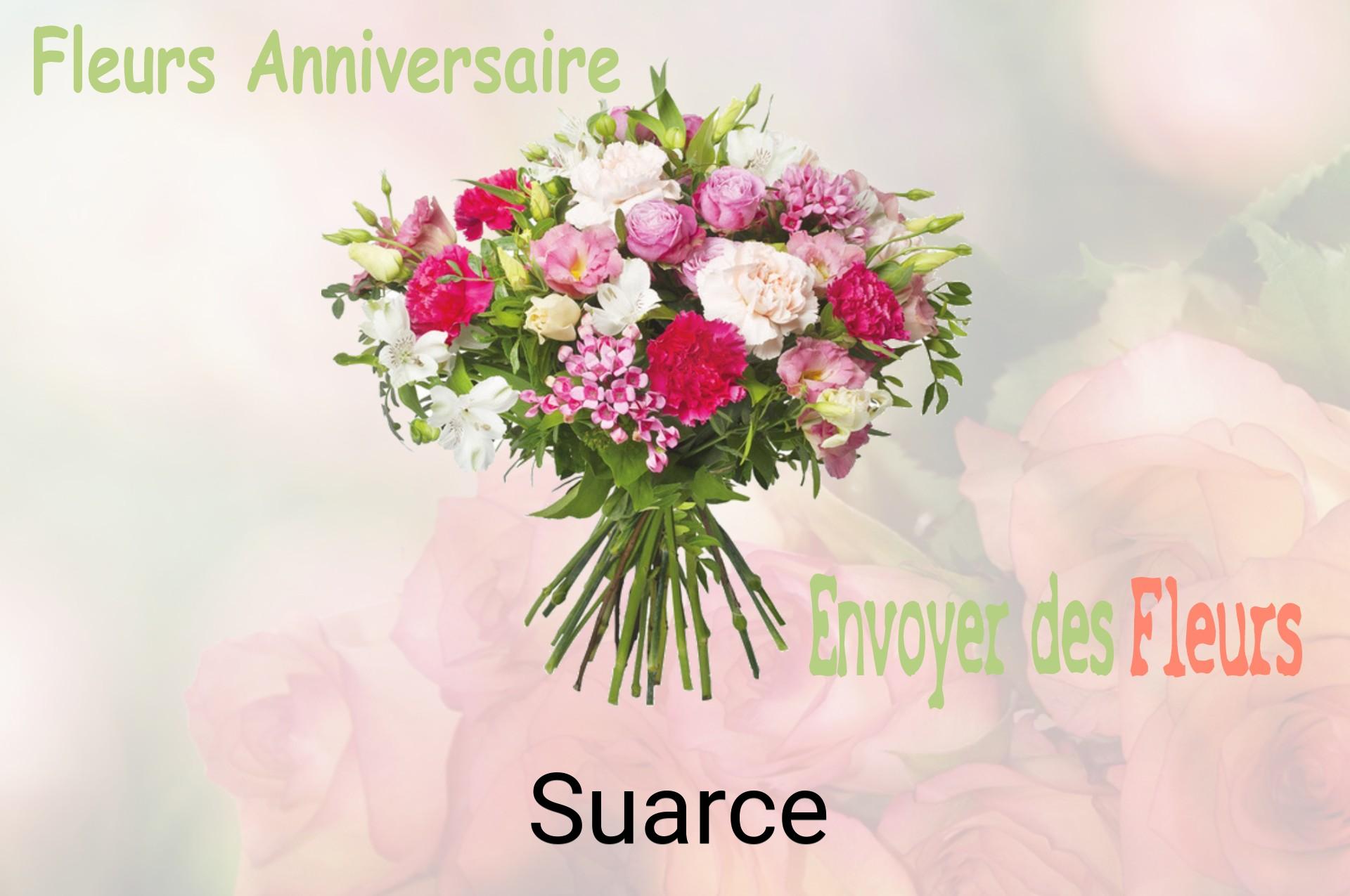 Bouquet de fleurs d’anniversaire livré à Suarce